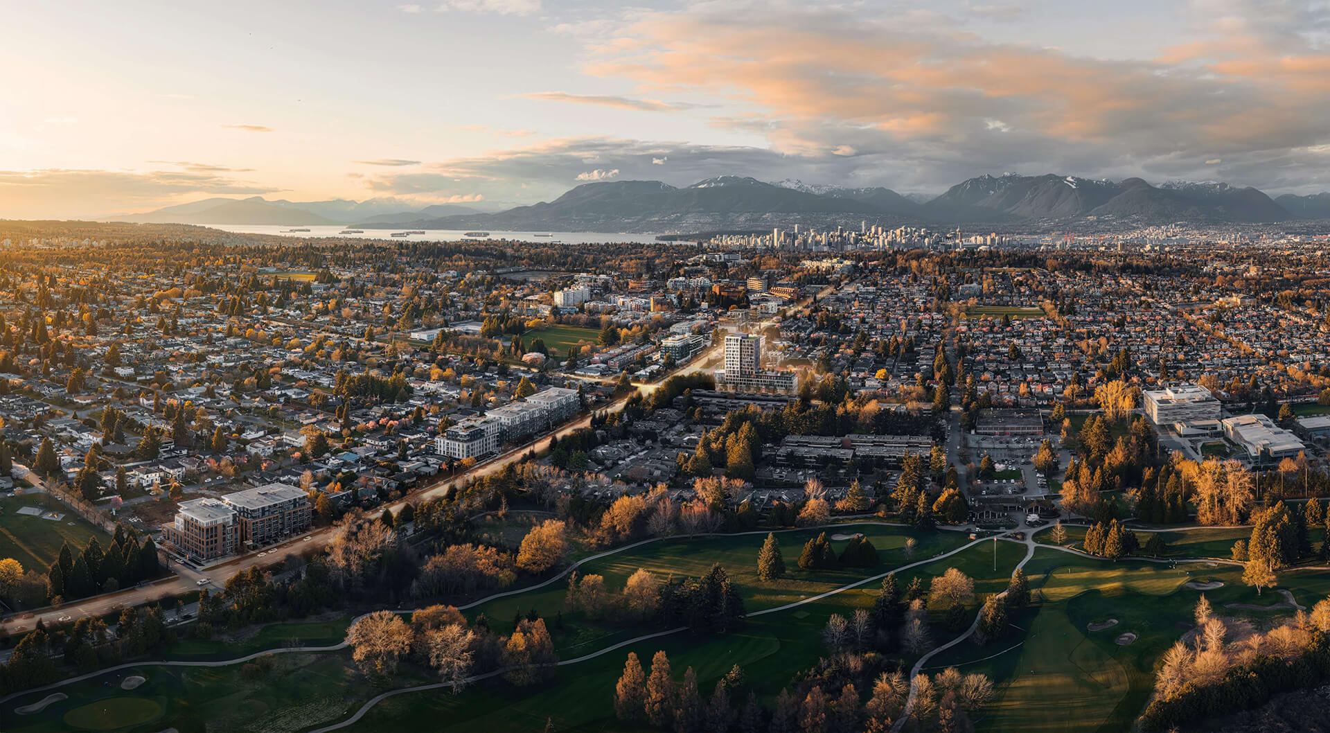 Aerial view of Oakridge